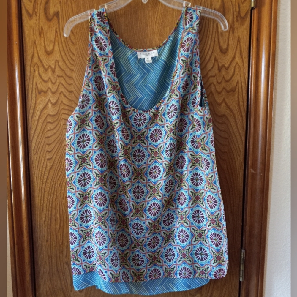 Colorful Patterned Sleeveless Top